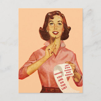 Postal Divertida propuesta retro
