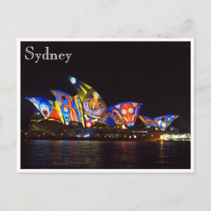 Postal divertida vitalidad de la ópera