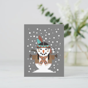 Postal Divertidas decoraciones de árboles de navidad nati