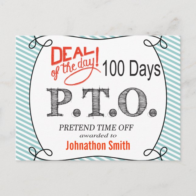 Postal Divertidas felicitaciones promovidas para presumir (Anverso)