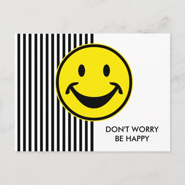 Postal Divertido amarillo y rayas + tu trasero. y idea (Anverso)