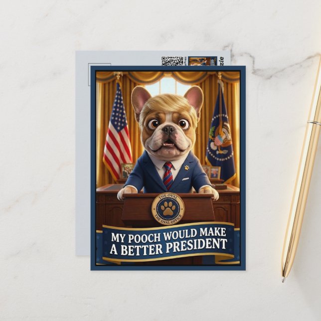 Postal Divertido anti-Trump (Anverso/Reverso In Situ)
