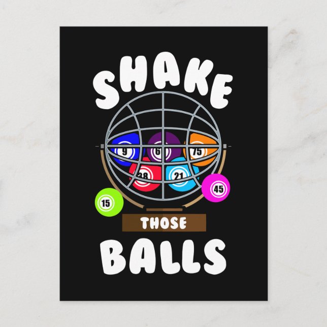 Postal Divertido Bingo Gambling Chiste Bingo (Anverso)