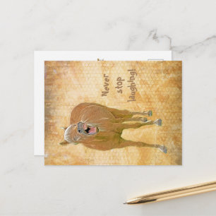 Postal Divertido caballo de risa - Postcard