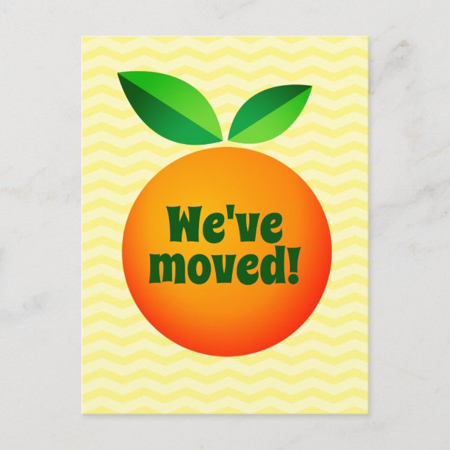 Postal Divertido cambio de dirección del personalizado de (Anverso)