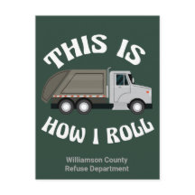 Divertido conductor de camión de basura así es com