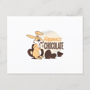 Postal Divertido conejo de Pascua