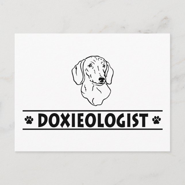 Postal Divertido Dachshund con cubierta suave (Anverso)
