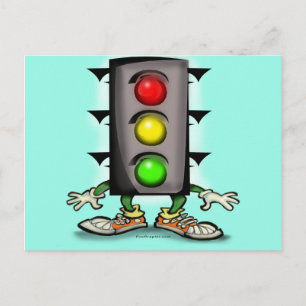 Postal Divertido de tráfico