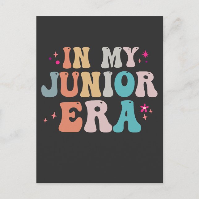 Postal Divertido De Vuelta a la Escuela En mi Era Junior  (Anverso)