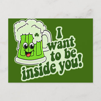 Postal Divertido Día de St Patricks Irlandés