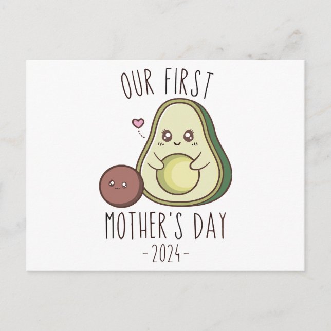 Postal Divertido el primer día de nuestra madre (Anverso)