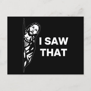 Postal Divertido Jesús Que Vi Eso