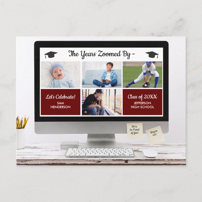 Postal Divertido Los Años Que Pasaron, Fotos De La Fiesta (Anverso)