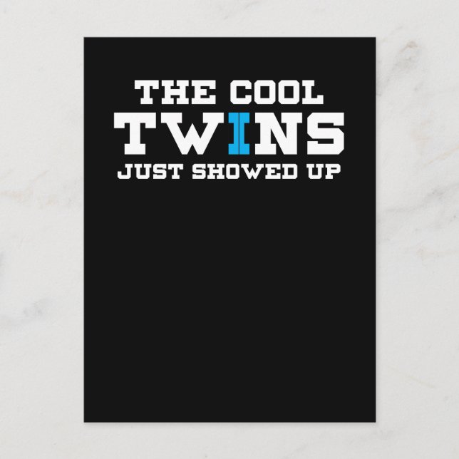 Postal Divertido Los Gemelos Guay Acaban De Mostrar (Anverso)