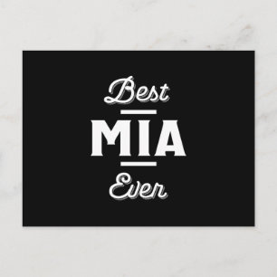 Postal Divertido Mejor Mia Nunca Guay Nombre Personalizad