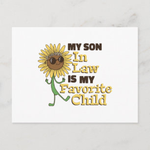 Postal Divertido Mi yerno es mi hijo favorito Familia Mam