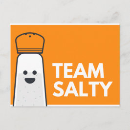 Postal Divertido Naranja y Blanco