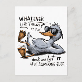 Postal Divertido pato