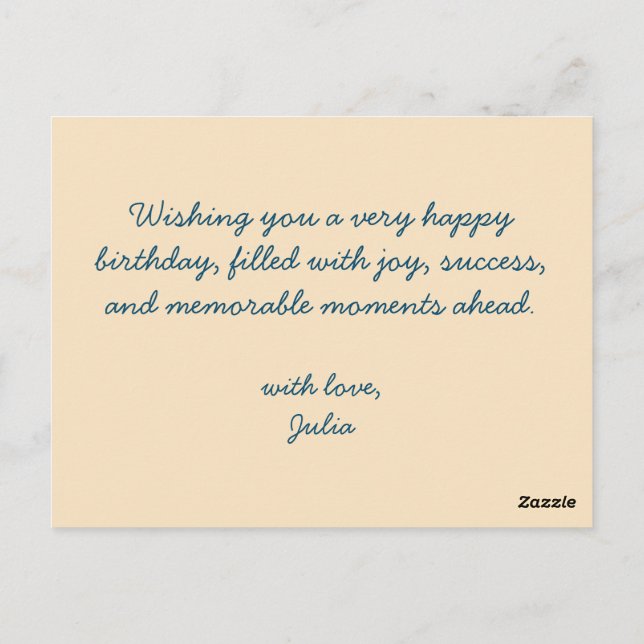 Postal Divertido patrón inspirado en fuegos artificiales  (Reverso)