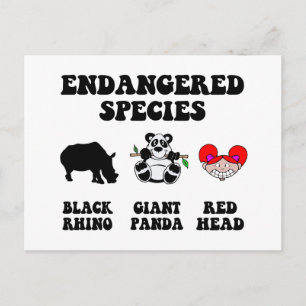 Postal Divertido pelirrojo