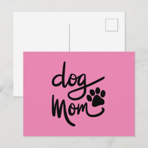 Postal Divertido perro Paw Dog Mom