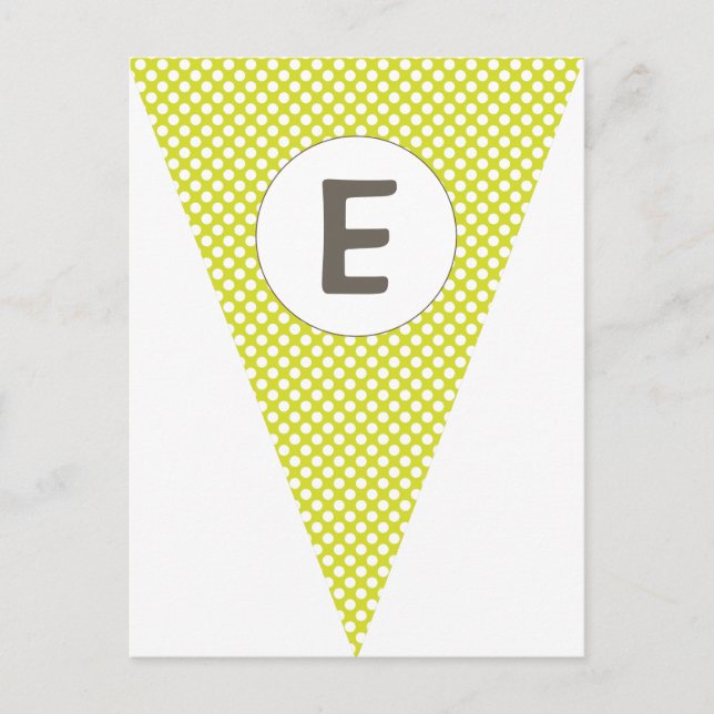 Postal Divertido Polkadot Lime Banda de Personalizable Ve (Anverso)