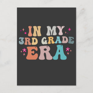 Postal Divertido Regreso a la Escuela En mi Era de 3er Gr