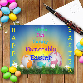 Postal Divertido Sunny Memorable Pascua
