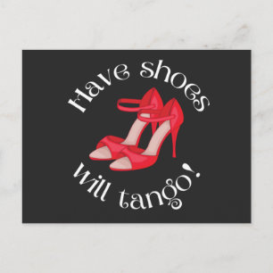 Postal Divertido Tener Zapatos Tirará Zapatos De Tango Ro