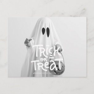 Postal Divertido truco o truco de Halloween de este año