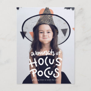 Postal Divertido truco o truco de Halloween de este año