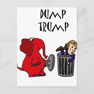 Postal Divertido Trump Personalizado político arte