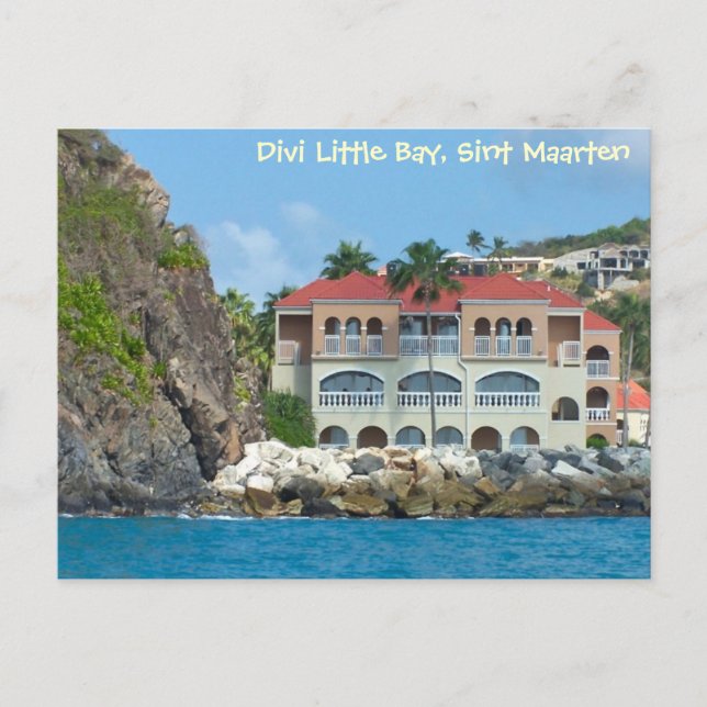 Postal Divi Little Bay SXM Sint Maarten (Anverso)