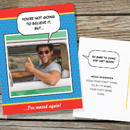 Postal Diviértete con estilo de cómic personalizado de ca