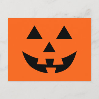 Postal Diviértete con la Cara de Jack O’ Lantern en Hallo