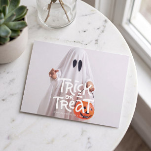 Postal Diviértete este Halloween con el truco o trato de