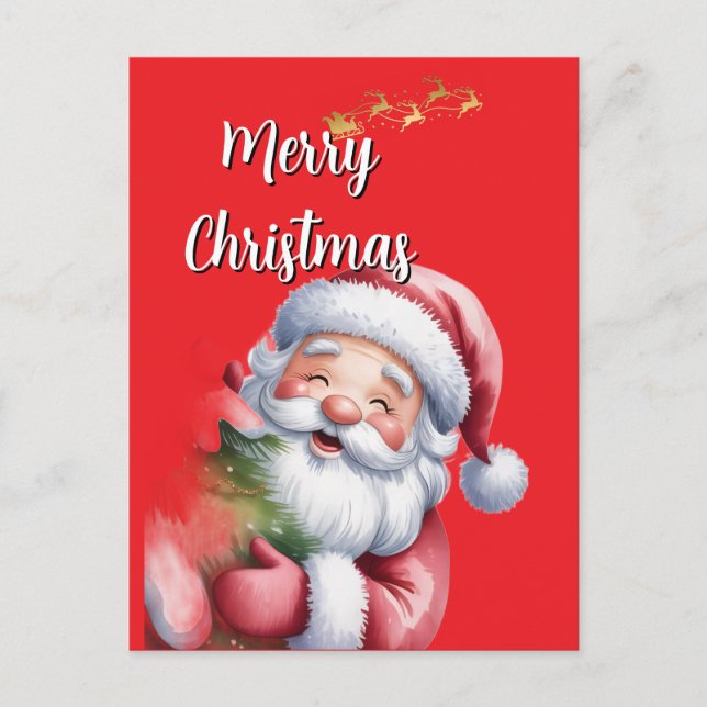 Postal Diviértete Santa Lindo & Tipografía (Anverso)
