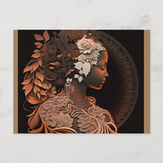 POSTAL DIVINA FEMININA #1 (Anverso)