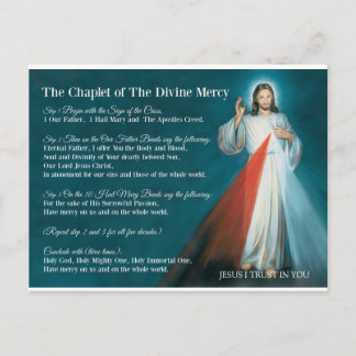 POSTAL DIVINE MERCY CHAPLET PRAYER