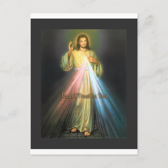 POSTAL DIVINE MERCY DEVOTIONAL IMAGEN (Anverso)