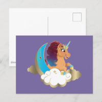 Divino el Unicornio | Luna y Nubes