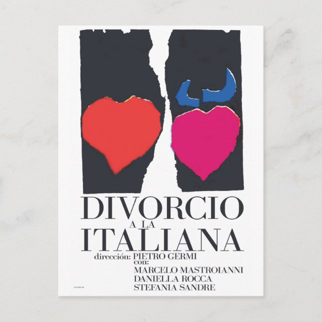 Postal Divorcio a la Italiana (Anverso)