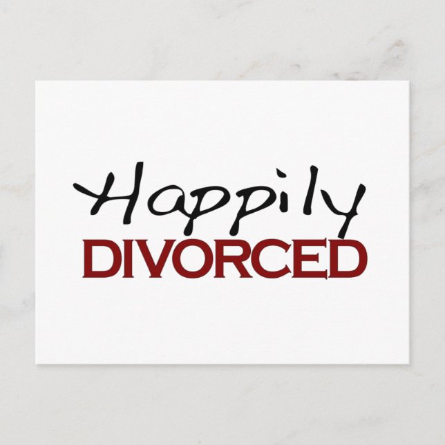 Postal Divorcio feliz (Anverso)