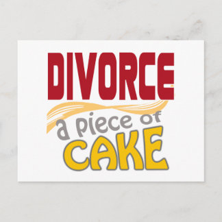 Postal Divorcio - pedazo de torta