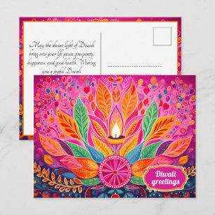 Postal Diwali Radiante Delicia