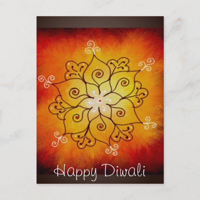 Postal Diwali Rangoli (Anverso)