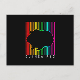 Postal DJ Guinea Pig Techno Edm Animal Rave Star Rainbow