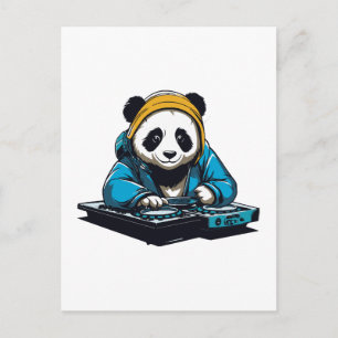 Postal DJ Kawaii Panda