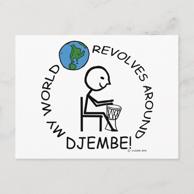 Postal Djembe - El mundo se repite (Anverso)